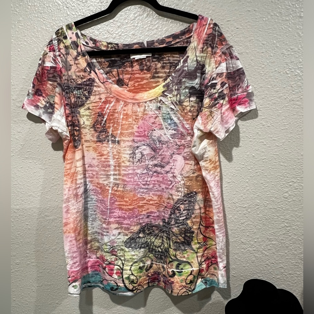 Baby Phat graphic colorful T - Shirt